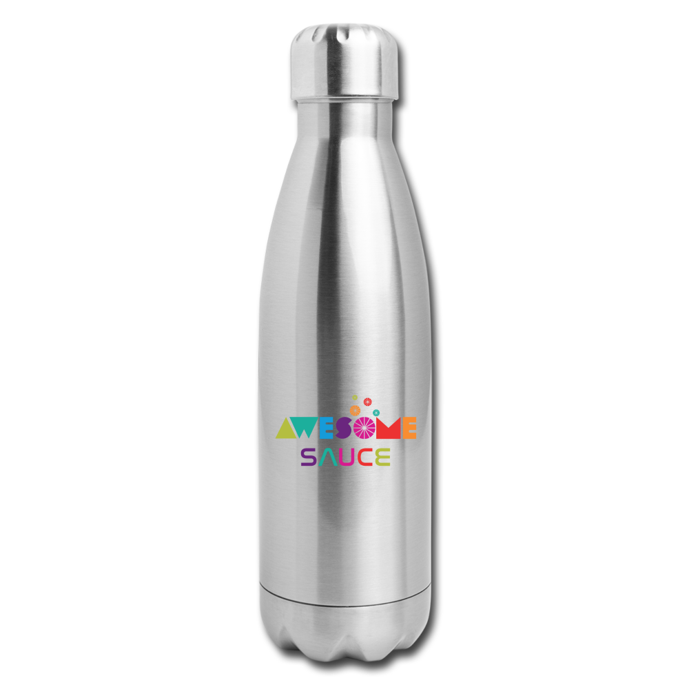 Awesome Sauce! Insulated Stainless Steel Water Bottle - silver