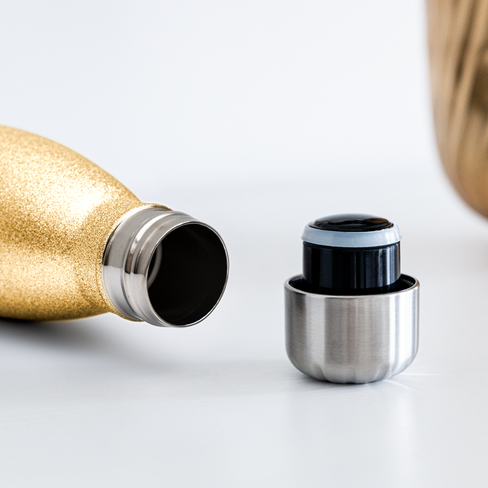 Awesome Sauce! Insulated Stainless Steel Water Bottle - gold glitter