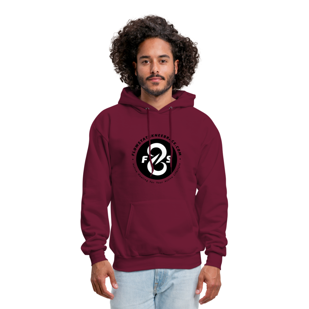 FlowState Premium Men's Hoodie - burgundy