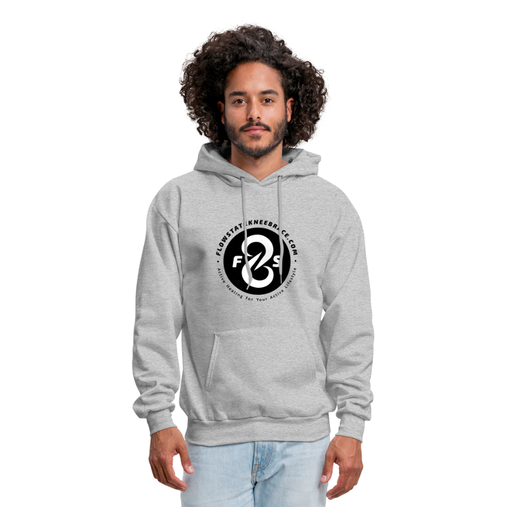 FlowState Premium Men's Hoodie - heather gray