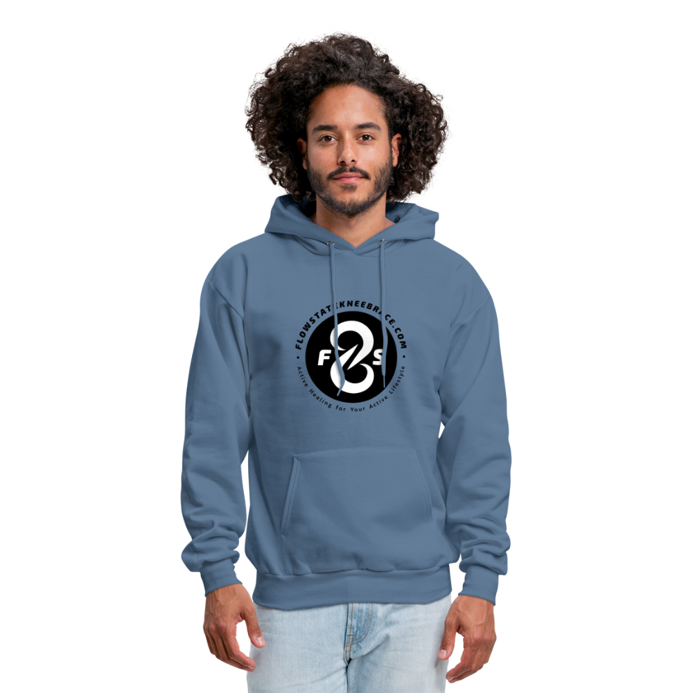 FlowState Premium Men's Hoodie - denim blue