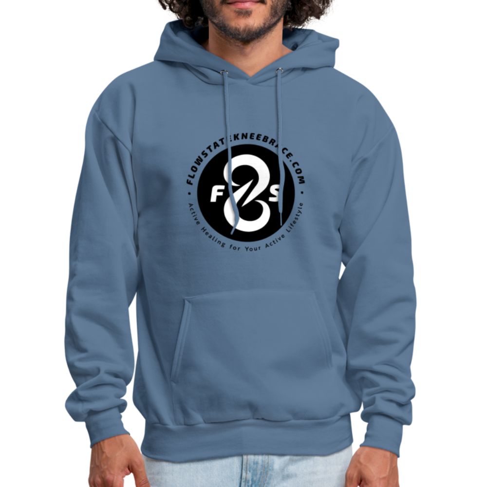 FlowState Premium Men's Hoodie - denim blue