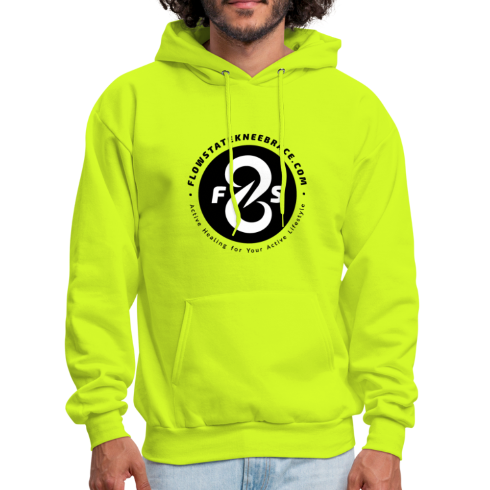 FlowState Premium Men's Hoodie - safety green