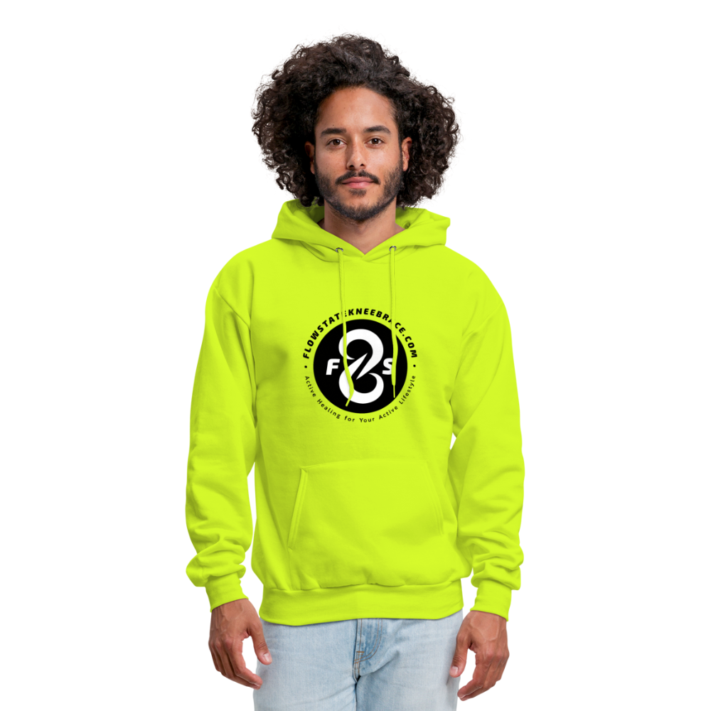FlowState Premium Men's Hoodie - safety green