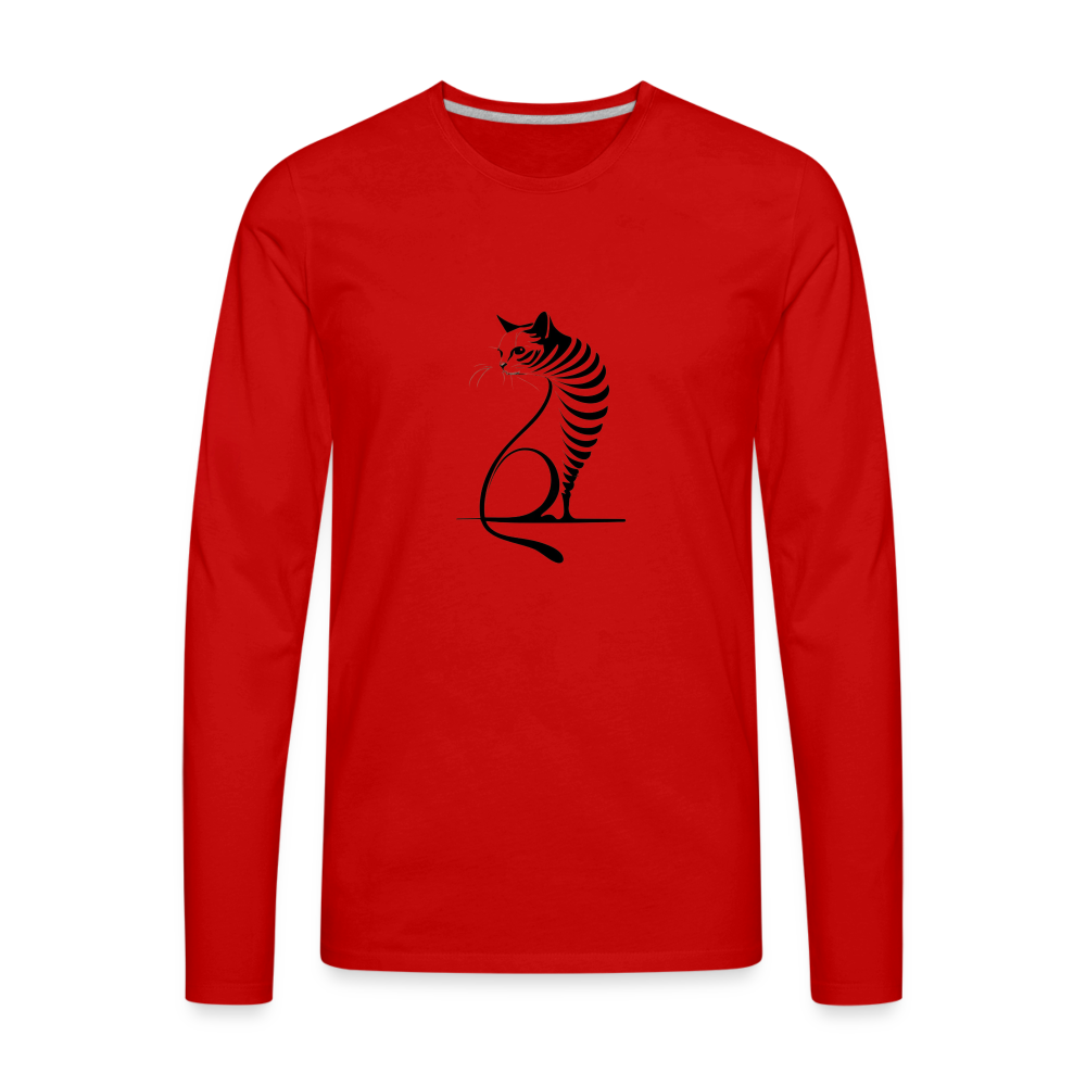 Men's Premium Long Sleeve T-Shirt - red