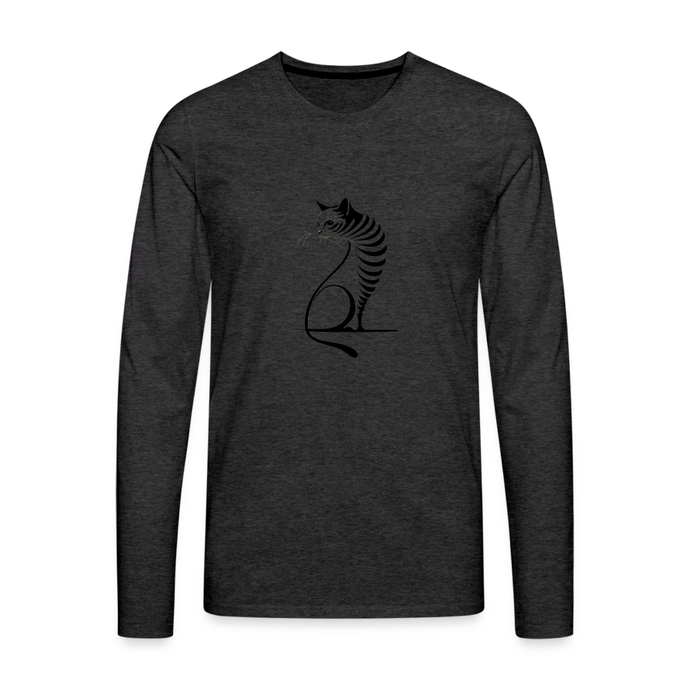 Men's Premium Long Sleeve T-Shirt - charcoal grey