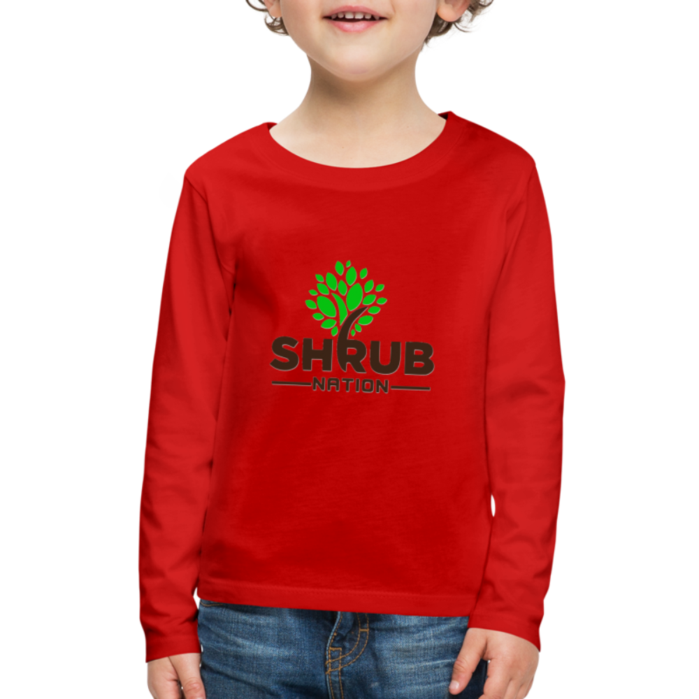 Shrubnation Team Long Sleeve T-Shirt - red