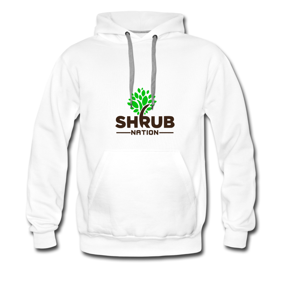 Shrub Nation Men’s Premium Hoodie - white