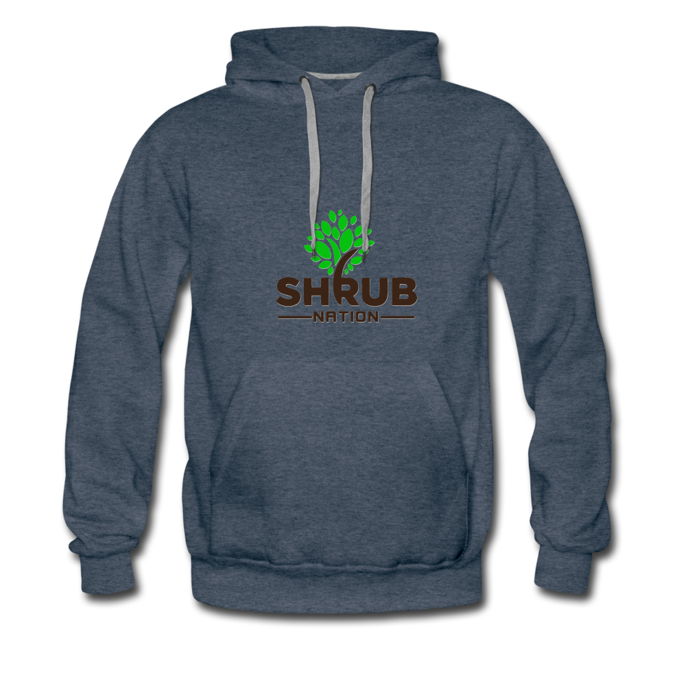 Shrub Nation Men’s Premium Hoodie - heather denim