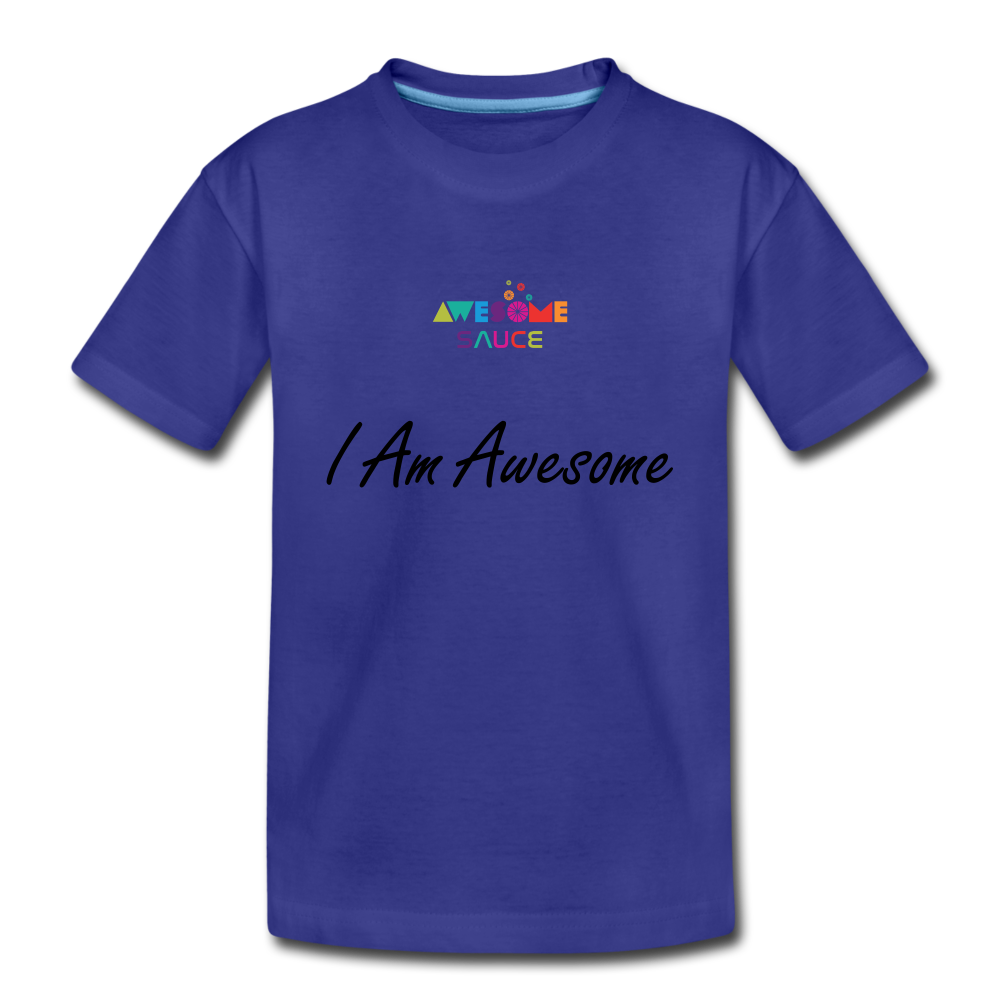 Awesome Sauce! I Am Awesome Kids' Premium T-Shirt - royal blue