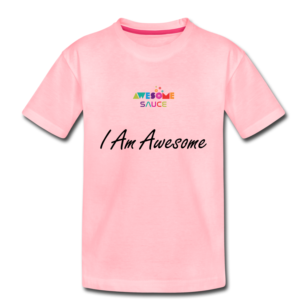 Awesome Sauce! I Am Awesome Kids' Premium T-Shirt - pink