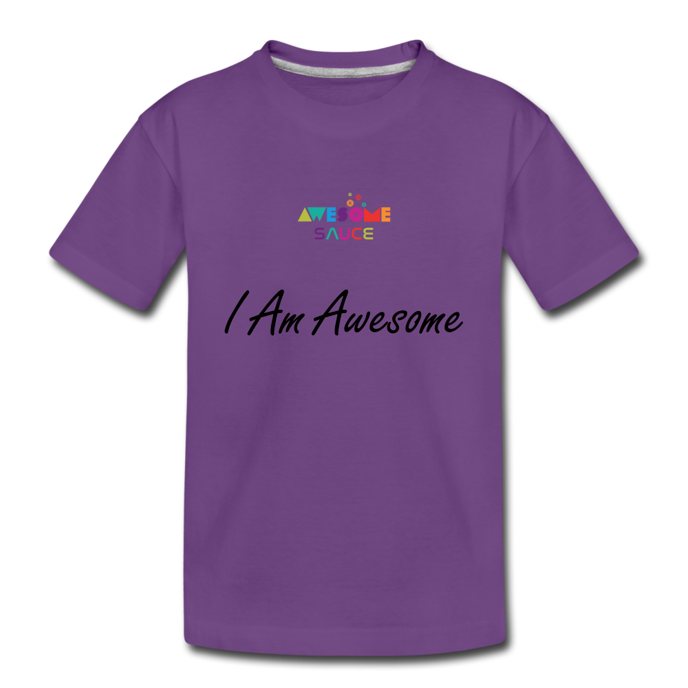 Awesome Sauce! I Am Awesome Kids' Premium T-Shirt - purple