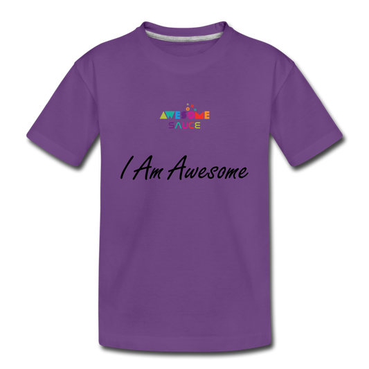 Awesome Sauce! I Am Awesome Kids' Premium T-Shirt - purple