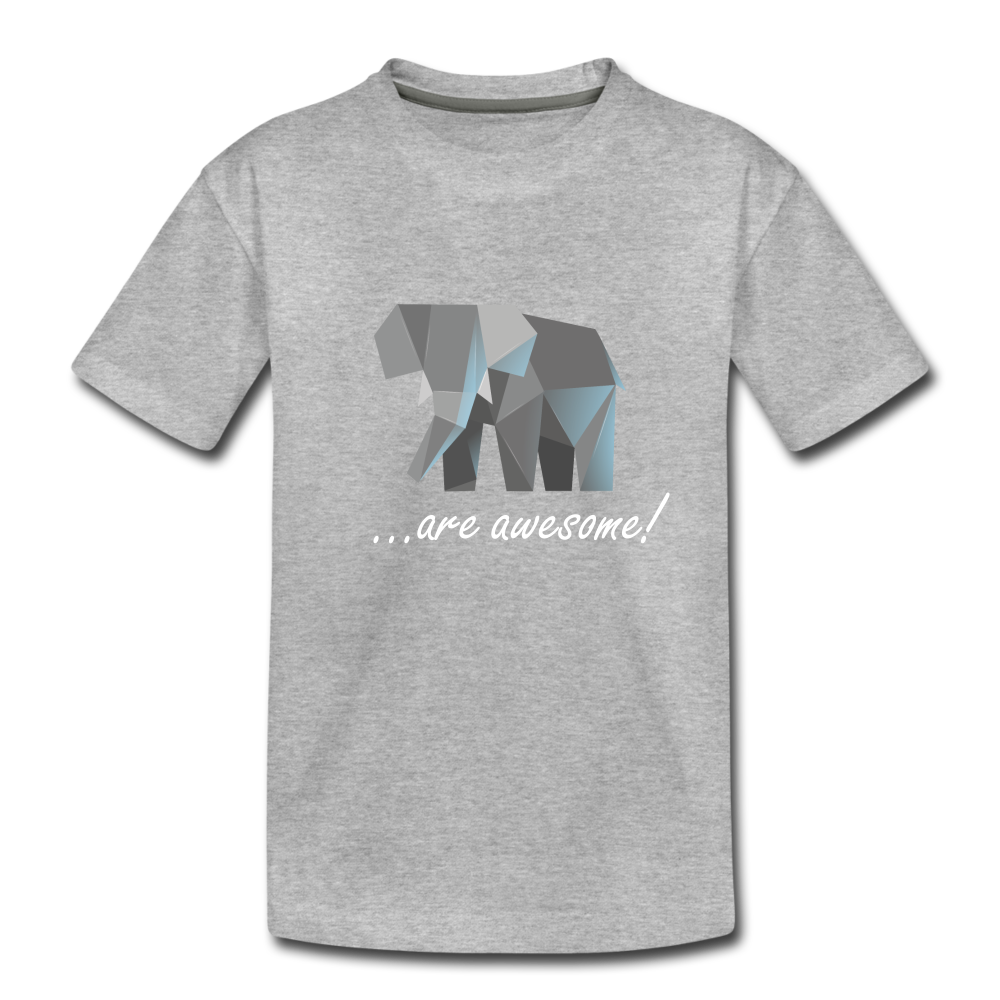 Awesome Sauce! Elephant Kids' Premium T-Shirt - heather gray