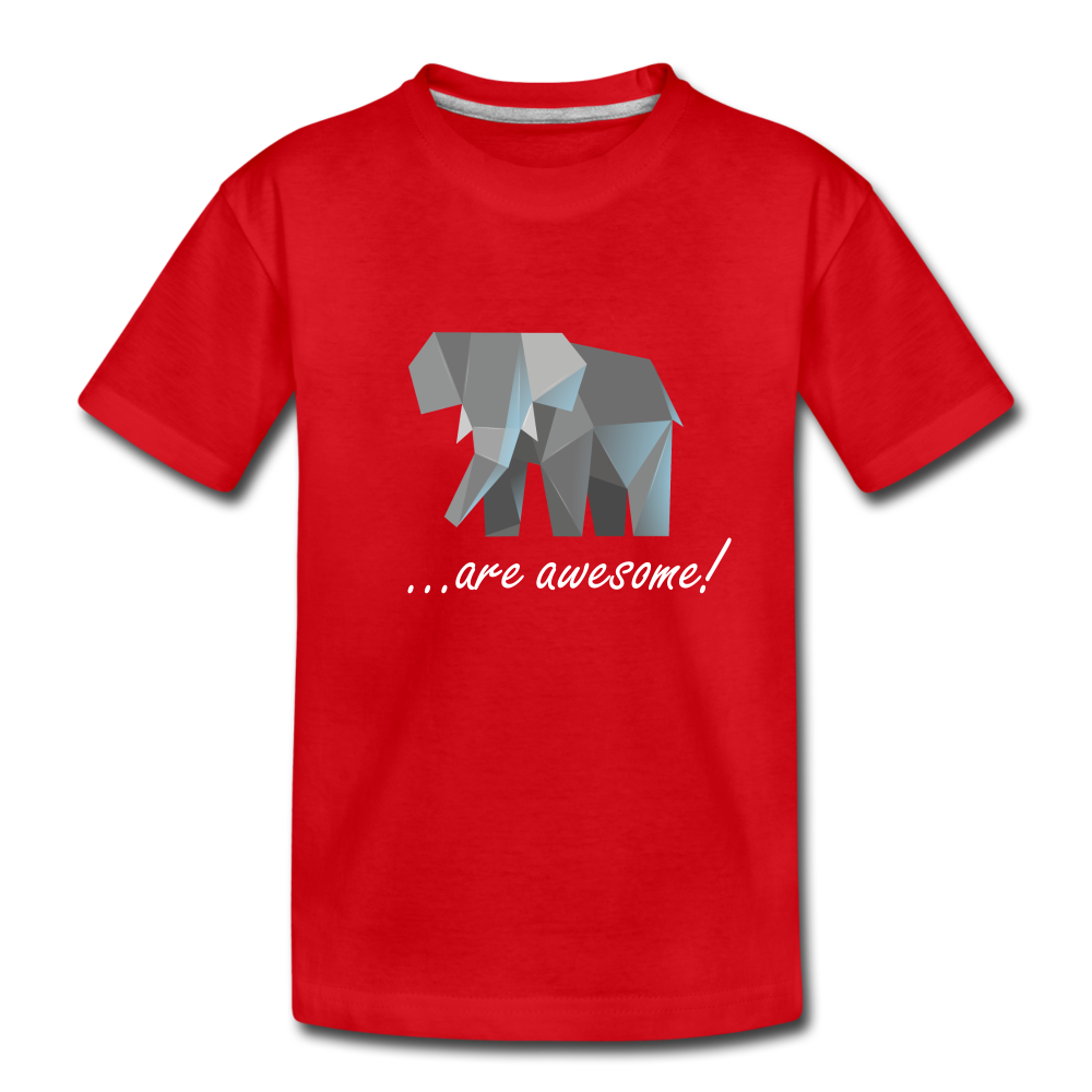 Awesome Sauce! Elephant Kids' Premium T-Shirt - red