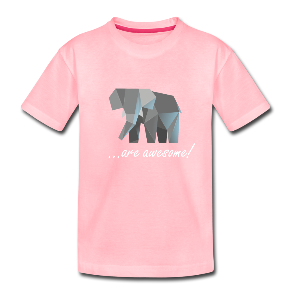 Awesome Sauce! Elephant Kids' Premium T-Shirt - pink