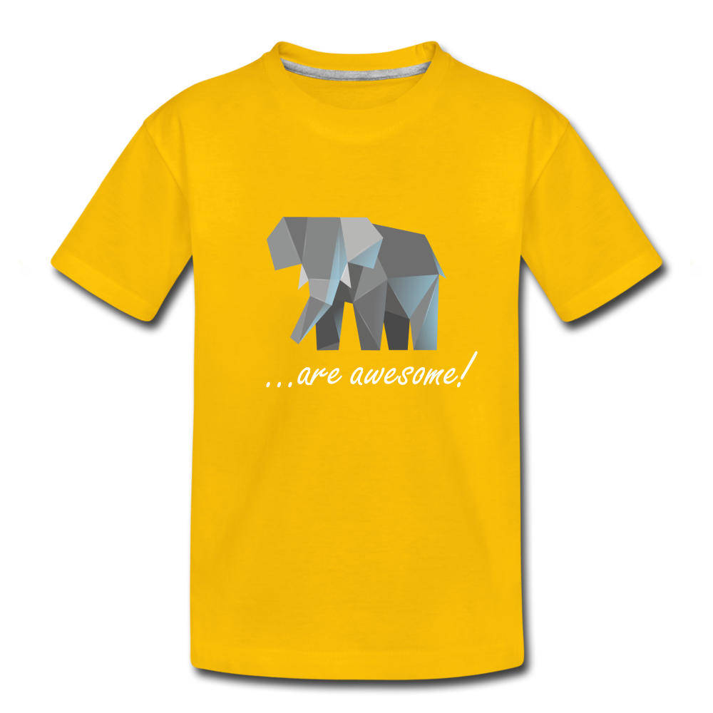 Awesome Sauce! Elephant Kids' Premium T-Shirt - sun yellow