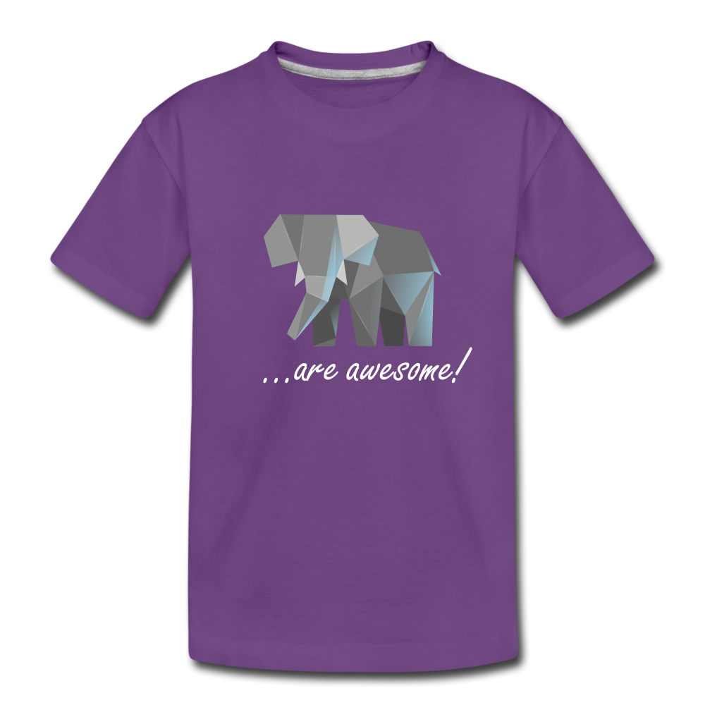 Awesome Sauce! Elephant Kids' Premium T-Shirt - purple