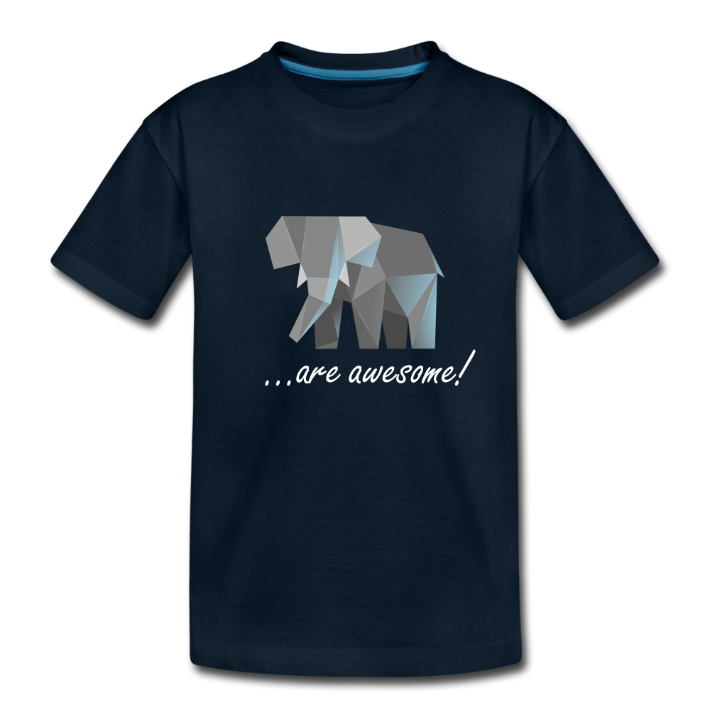 Awesome Sauce! Elephant Kids' Premium T-Shirt - deep navy