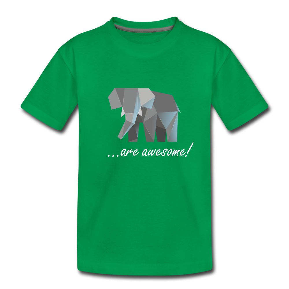 Awesome Sauce! Elephant Kids' Premium T-Shirt - kelly green