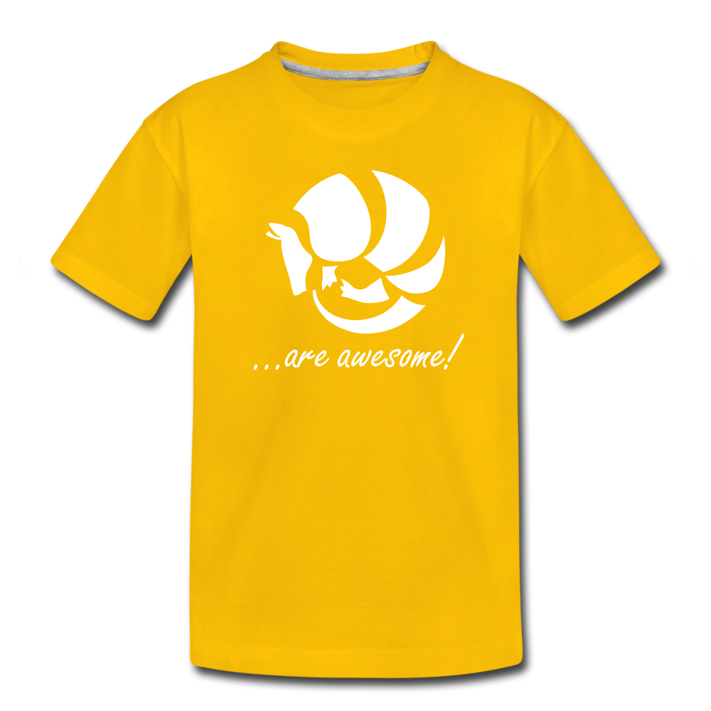 Awesome Sauce! Pangolin Kids' Premium T-Shirt - sun yellow