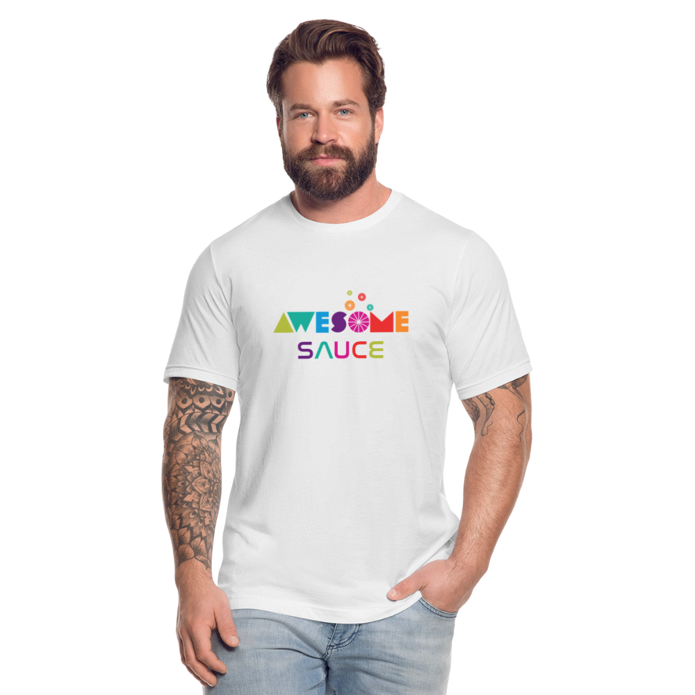 Awesome Sauce! Premium Adult T-Shirt by Bella + Canvas - white