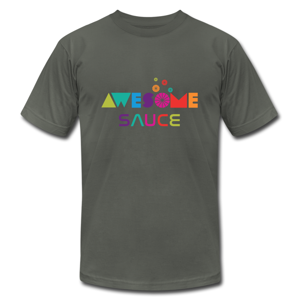 Awesome Sauce! Premium Adult T-Shirt by Bella + Canvas - asphalt