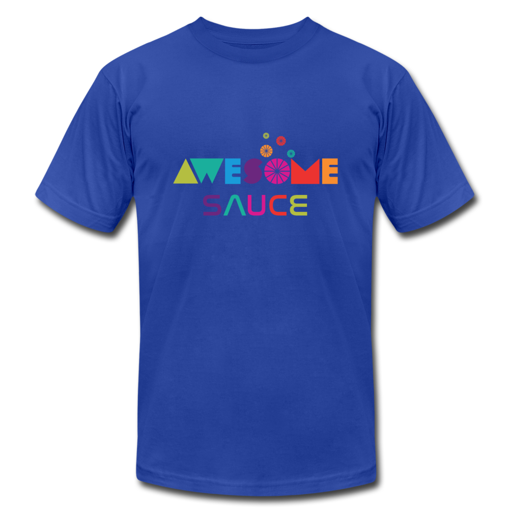 Awesome Sauce! Premium Adult T-Shirt by Bella + Canvas - royal blue