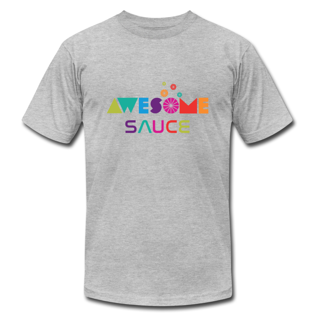 Awesome Sauce! Premium Adult T-Shirt by Bella + Canvas - heather gray