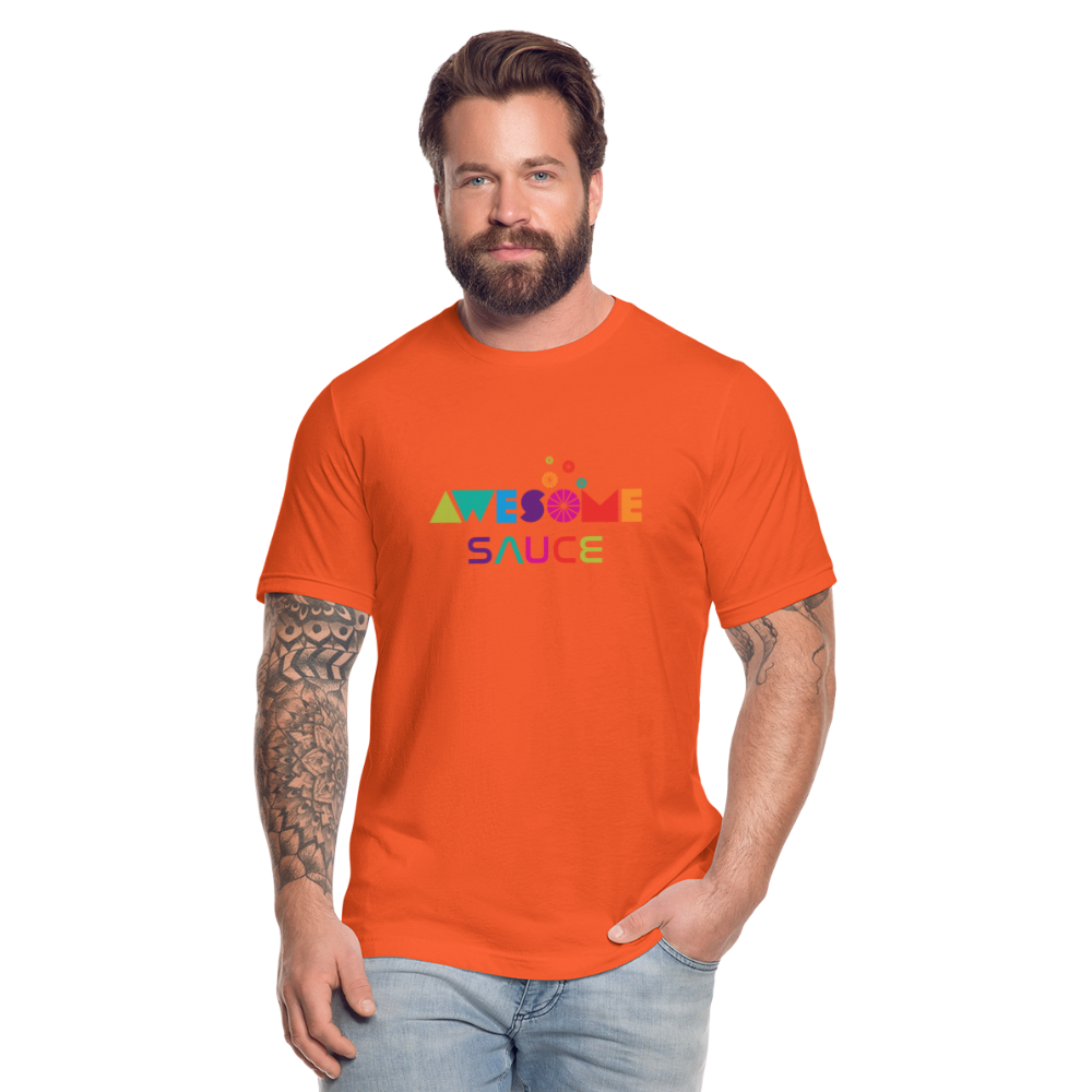 Awesome Sauce! Premium Adult T-Shirt by Bella + Canvas - orange