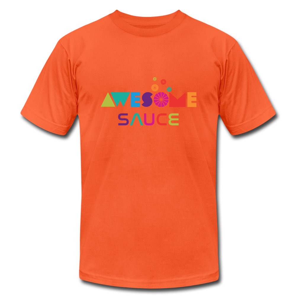 Awesome Sauce! Premium Adult T-Shirt by Bella + Canvas - orange