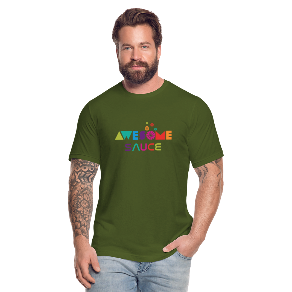 Awesome Sauce! Premium Adult T-Shirt by Bella + Canvas - olive