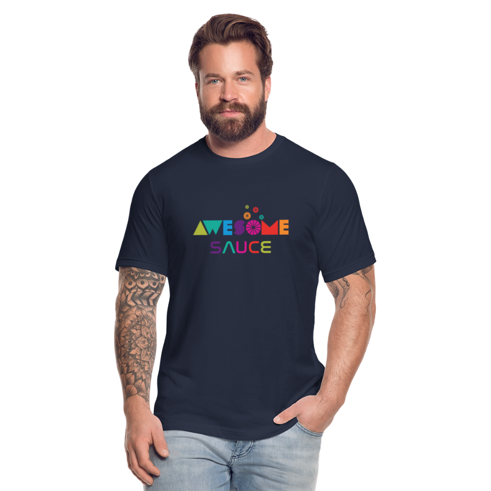 Awesome Sauce! Premium Adult T-Shirt by Bella + Canvas - navy