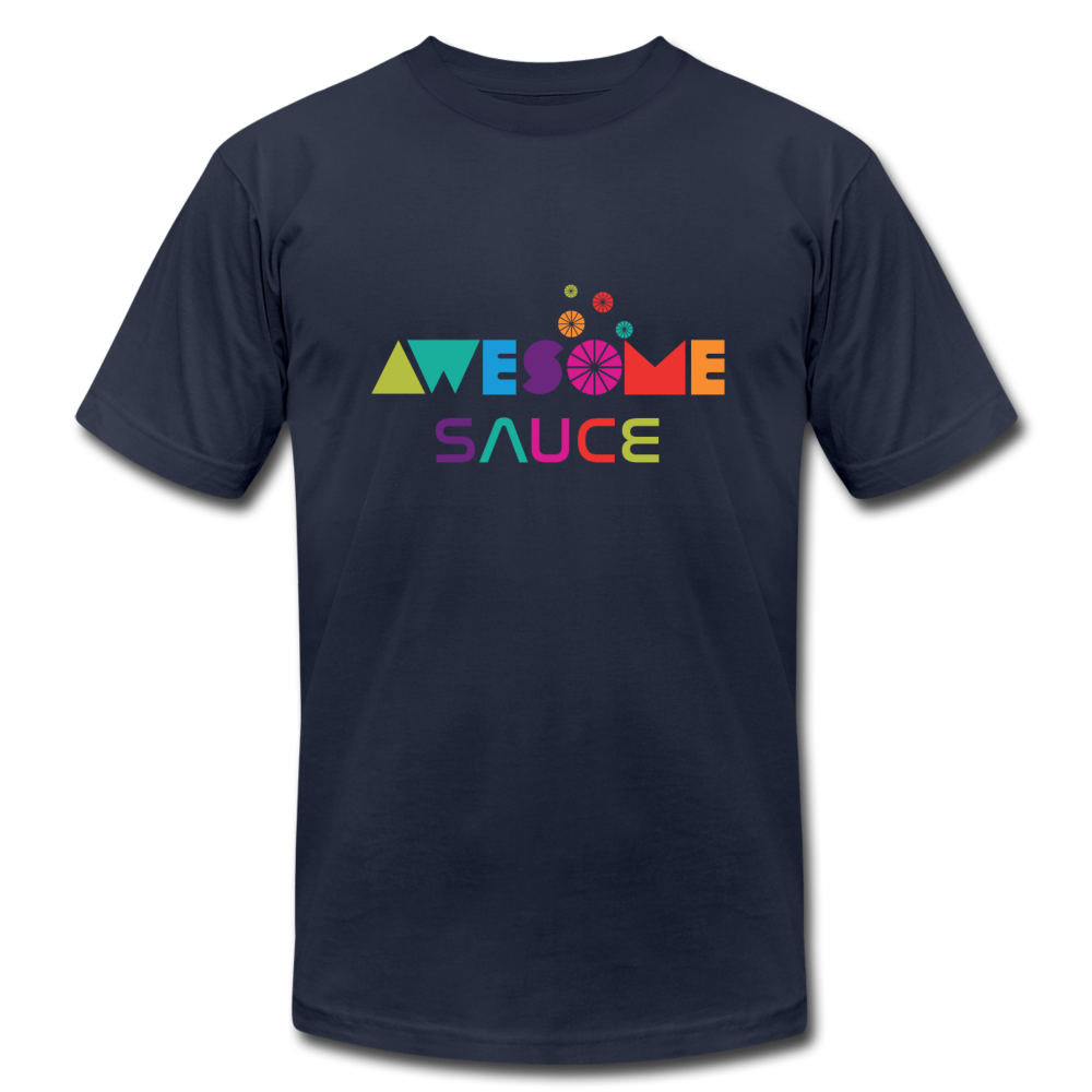 Awesome Sauce! Premium Adult T-Shirt by Bella + Canvas - navy