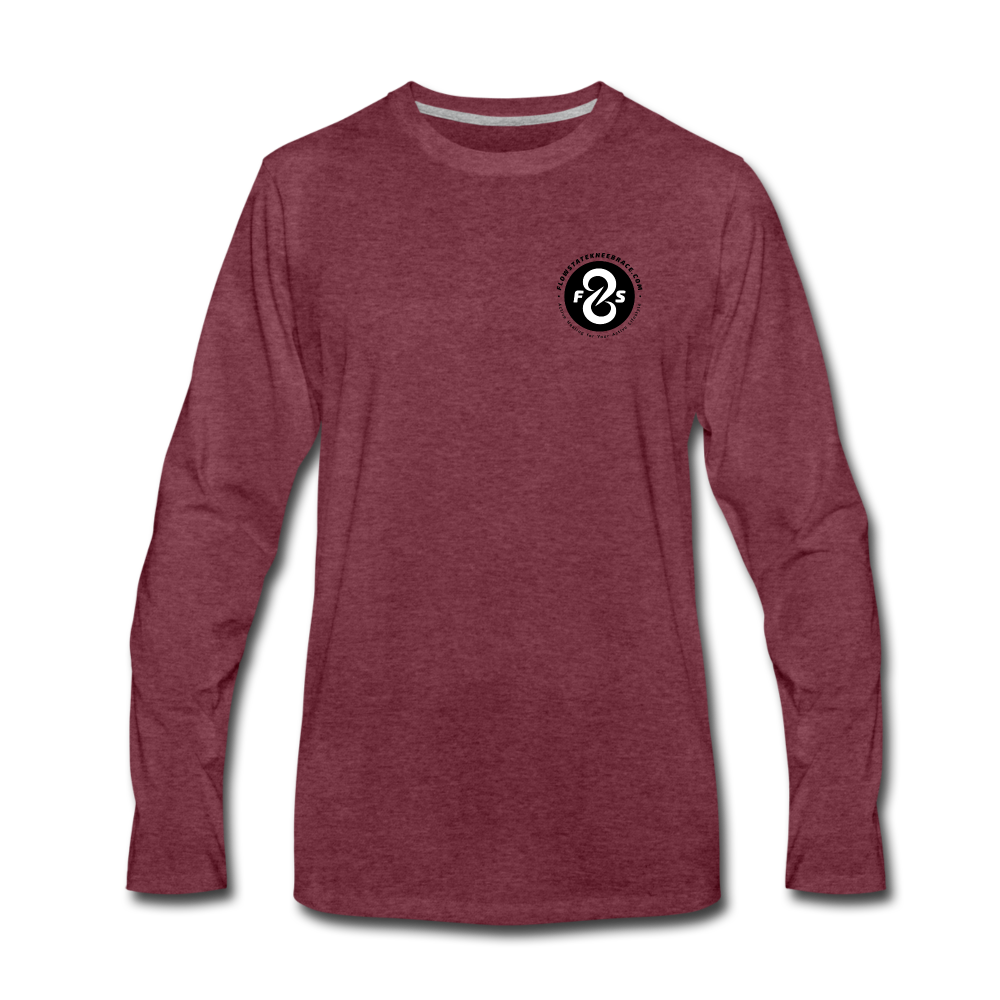 FlowState Premium Long Sleeve T-Shirt - heather burgundy