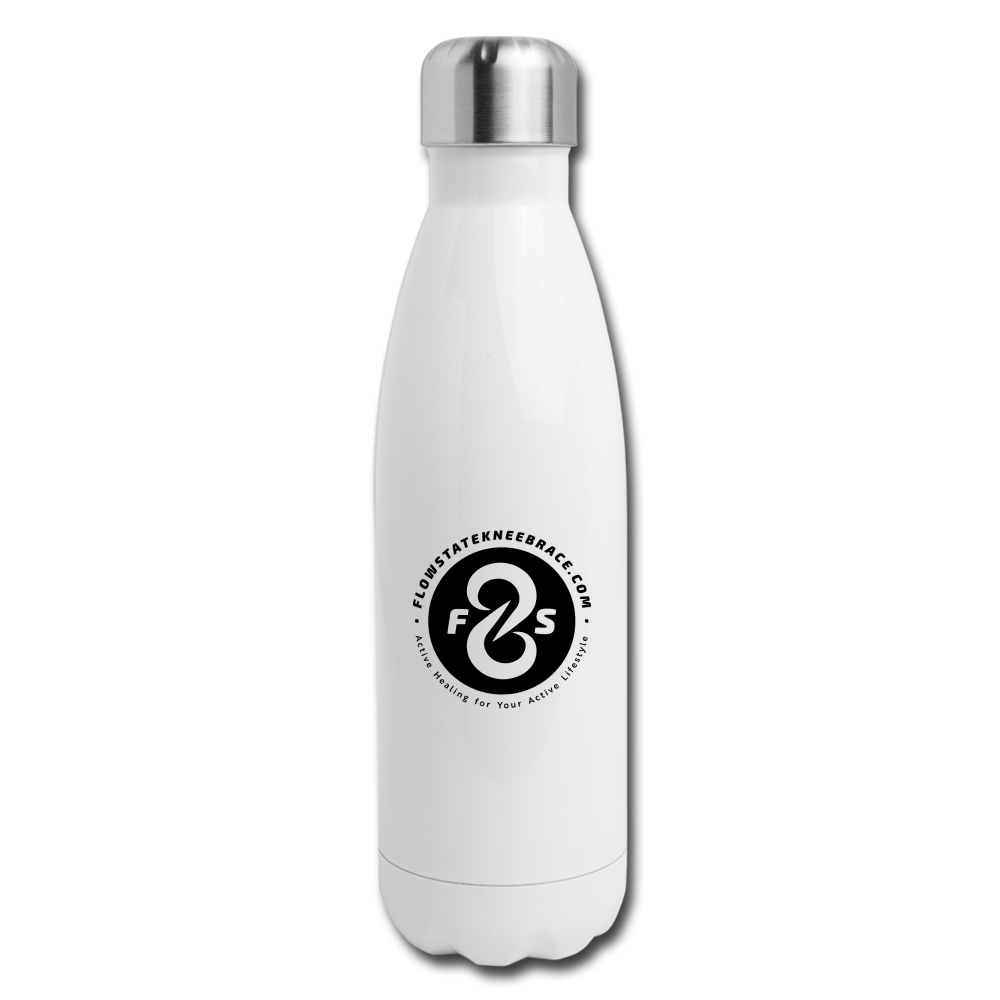 Flow State Insulated Stainless Steel Water Bottle - white